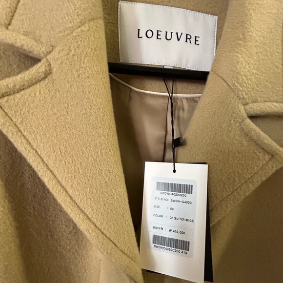 Loeuvre Wool Coat (NWT) - Picture 2 of 4